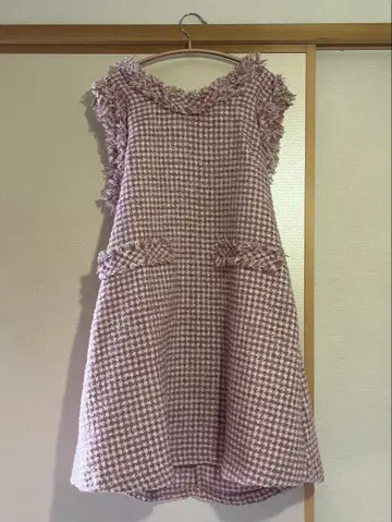 Honey Bunny 슬리브리스 원피스 핑크 계열