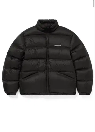 다운 자켓 블랙 스탠드 카라