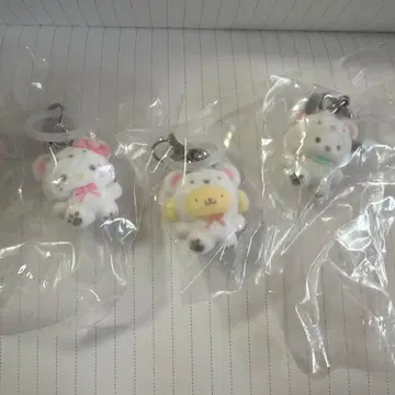 산리오 메지루시 액세서리 포근포근 스노우 3종 세트