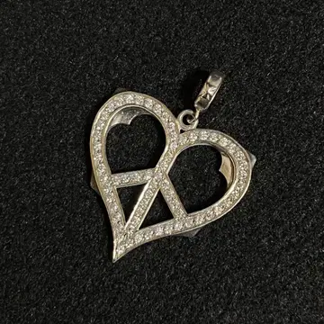 로리 로드킨 실버 하트 펜던트 목걸이 탑 925