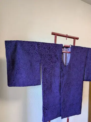 보라색 장미 패턴 겉옷