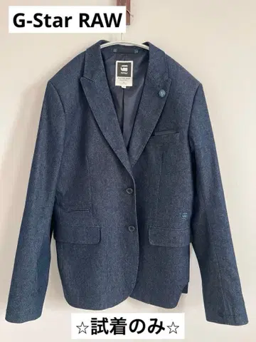 [ 새상품급 ] G-STAR RAW 다크 블루 테일러드 자켓 M 인디고