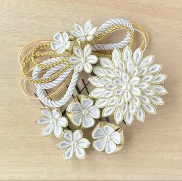 꽃 모티브 일본 의류 머리 장식