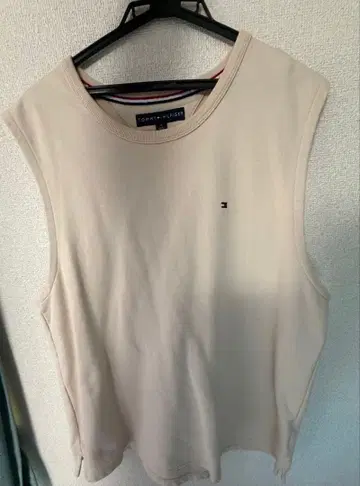 Tommy Hilfiger 크루넥 니트 베스트 베이지