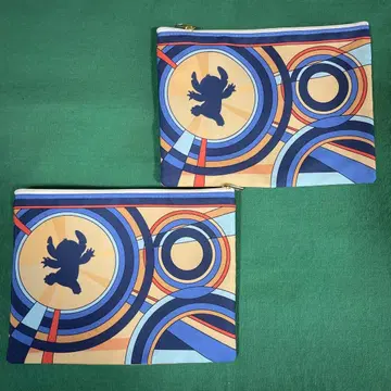 미사용품 디즈니 앰버서더 호텔 스티치 파우치 2개 세트