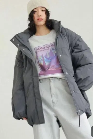 LEPSIM 에어 서멀 멀티 WAY 후드 코트 완판템