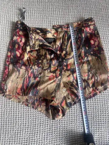 TOPSHOP 새틴풍 멀티 컬러 팬츠 EUR38