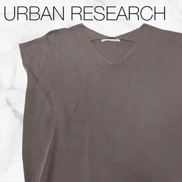 [ 어반 리서치 ] 상의 니트 스웨터 그레이 핑크 슬리브리스