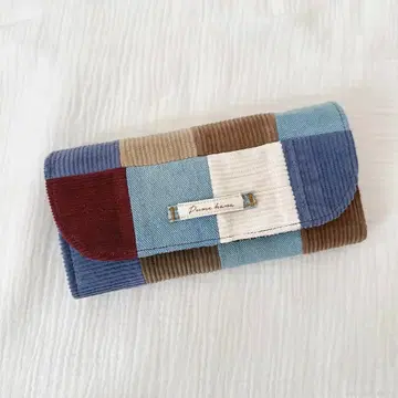 데님 리메이크 데님 패치워크 데님 장지갑 1