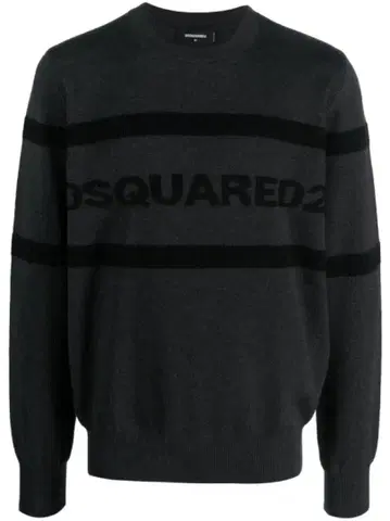 DSQUARED2 로고 인터샤 스웨터 사이즈 M