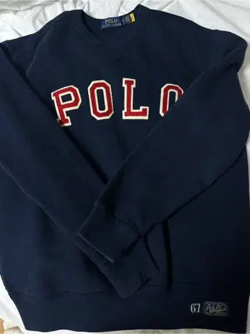 POLO 네이비 맨투맨