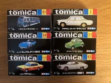 토미카 복각판 블랙 박스 6대 묶음 판매