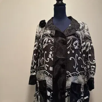 이타리야 블랙 롱 코트