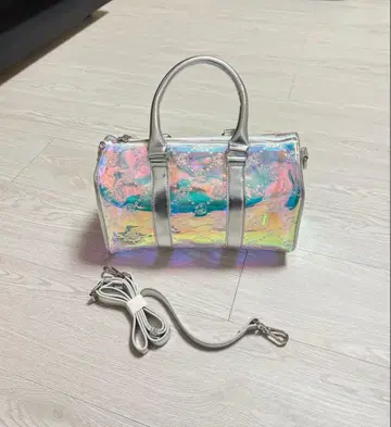 갈피 오로라 합성 피혁 숄더백