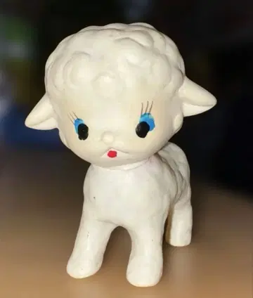 쇼와 레트로 양 소프트 비닐 피규어 빈티지 당시 물건