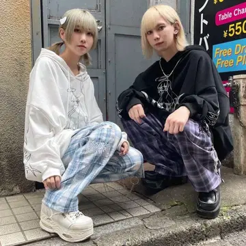 VOLCAN&APHRODITE 바지 스카이블루 벌칸 서브컬처 지뢰