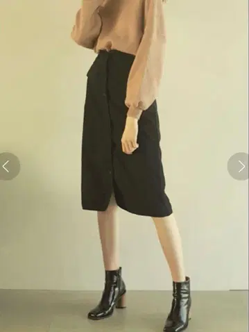 ACYM 블랙 타이트 스커트