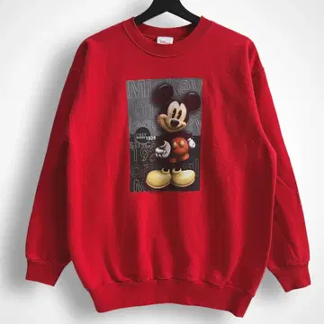 레어 [ Disney ] 90s VINTAGE 입체 프린트 미키 맨투맨