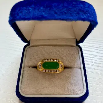 그린 컬러 그린 스톤 반지 반지 유품 정리 1226-a36