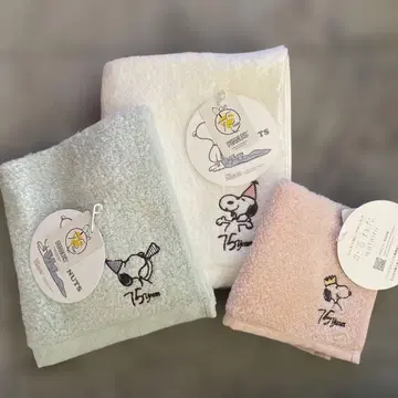 스누피 75주년 기념 타월 세트