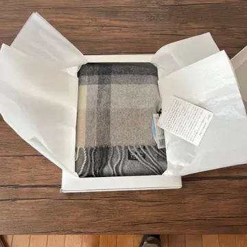 울 혼방 프린지 머플러 그레이 계열 850mm x 1000mm