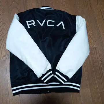 RVCA 바시티 자켓 블랙/화이트