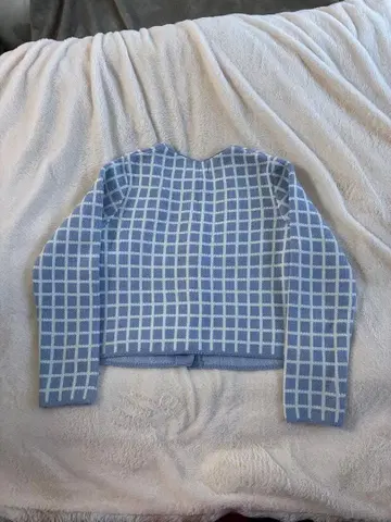 sewing made 격자 무늬 가디건
