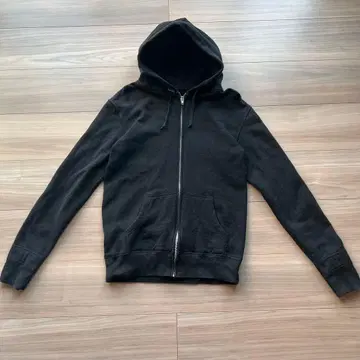 블랙 집업 후드티