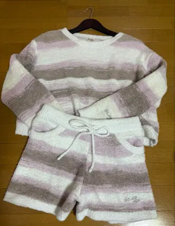 스트라이프 플리스 룸웨어 세트