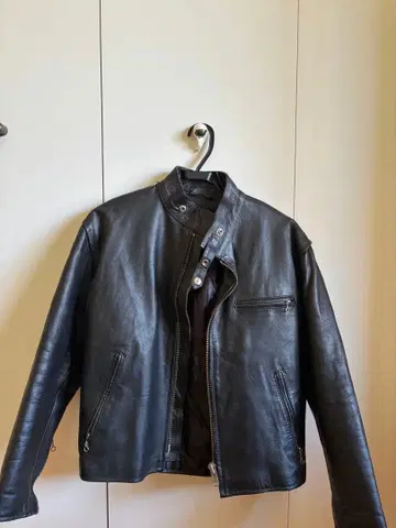 블랙 가죽 자켓 M 사이즈