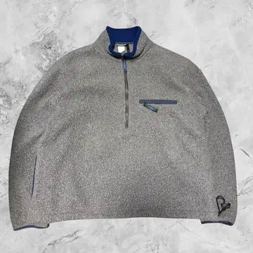 초레어 90s L.L.Bean 하프 지퍼 플리스 그레이