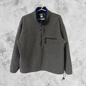 초레어 90s L.L.Bean 하프 지퍼 플리스 그레이