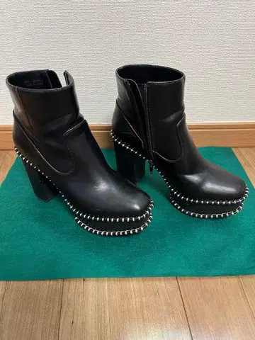 moussy 부츠 우드 밑창 블랙