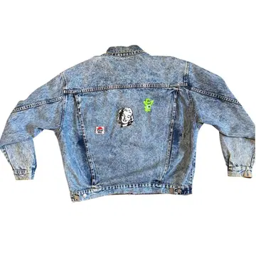 유니크 자수 데님 자켓 사이즈 7