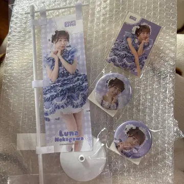 나카가와 루나 미니 족자봉 10연 특전 복권 캔뱃지 스티커