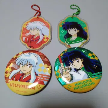 이누야샤 산큐마트 아크릴 키링 캔 배지 이누야샤 카고메