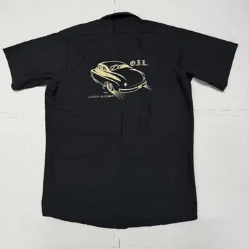 레어 O.I.L 워크 셔츠 Kustom 머큐리 레드캡 블랙