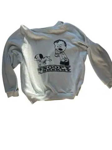 스누피 샤미 프린트 맨투맨