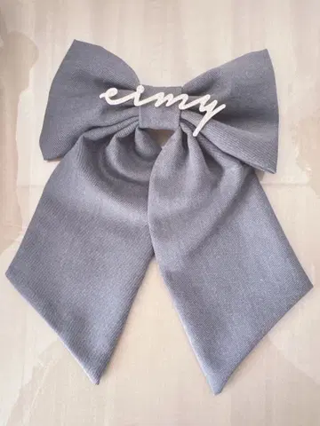 eimy istoire 리본 머리핀 그레이