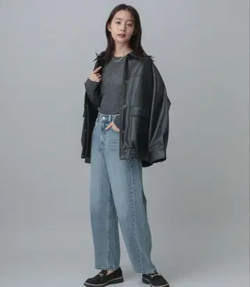 MATINEE LINE/에코 가죽 블루종/307690