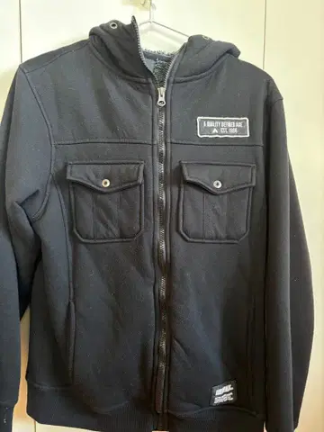 AIRWALK 블랙 집업 후드티 M