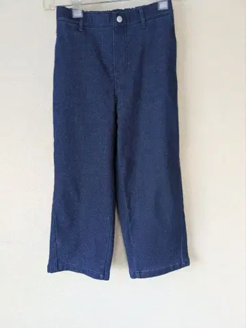 할메크 따뜻한 속기모 와이드 데님