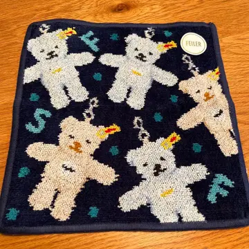 FEILER 페이러 슈타이프 테디베어 타월 손수건만 새상품