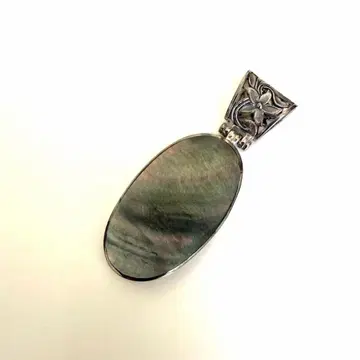 실버 925 shell 펜던트 탑