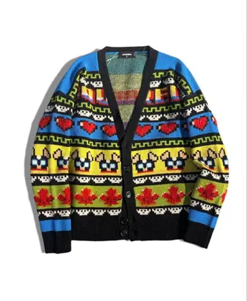 DSQUARED2 모헤어 혼방 울 니트 가디건