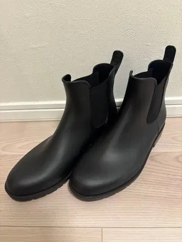 새상품급 레인부츠 블랙 25cm
