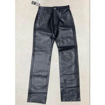 새상품 NCB 가죽 팬츠 블랙 남성용 W30 소가죽 나일론 바이크