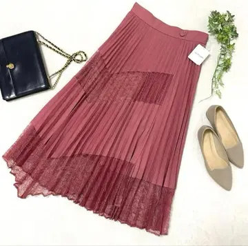 [ 미사용 새상품 택 포함 ] 질스튜어트 롱 스커트 S 플리츠 스커트