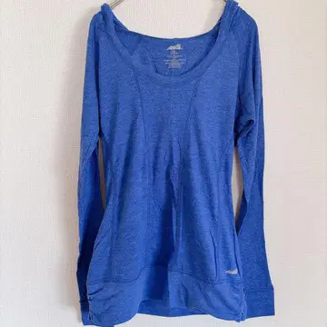 AVIA [S] 긴팔 후드티 파랑 블루 긴팔 티셔츠 후드티