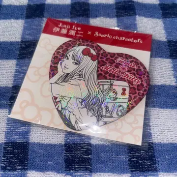 이토 준지 산리오 갸루 토미에 토미에 헬로키티 키티 캔뱃지 홀로그램